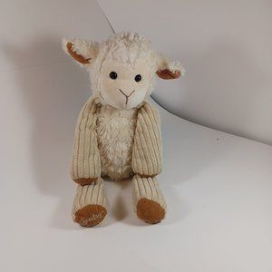 Scentsy Buddy Lenny The Lamb Cream Tan Stuffed Animal 15" No Scent Retired